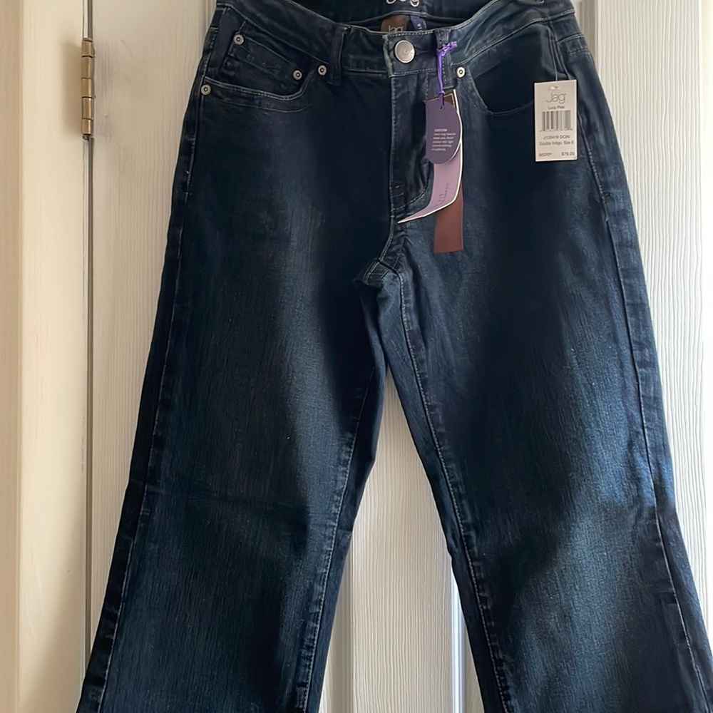 Jag jeans, flair leg, size 6, Double Indigo